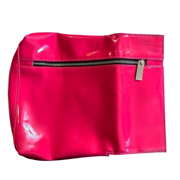 Yves Saint Laurent YSL Pink Patent Cosmetics Bag Makeup Pouch - Picture 4 of 7